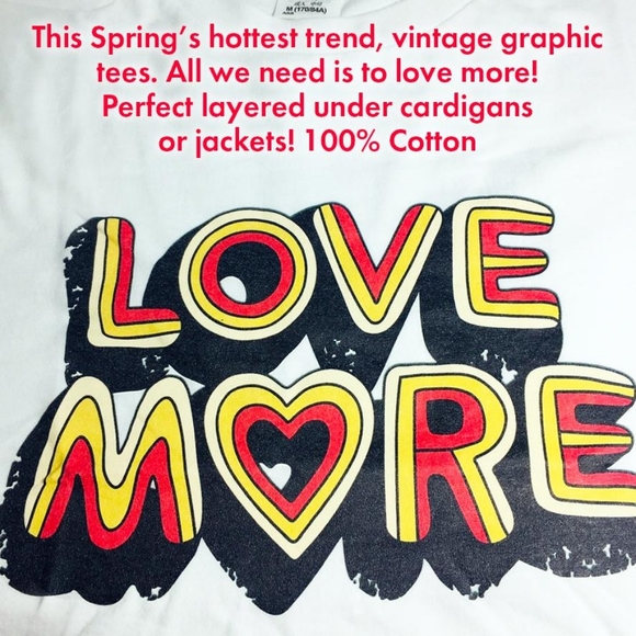 Love More Vintage Graphic Tee - Picture 2 of 9